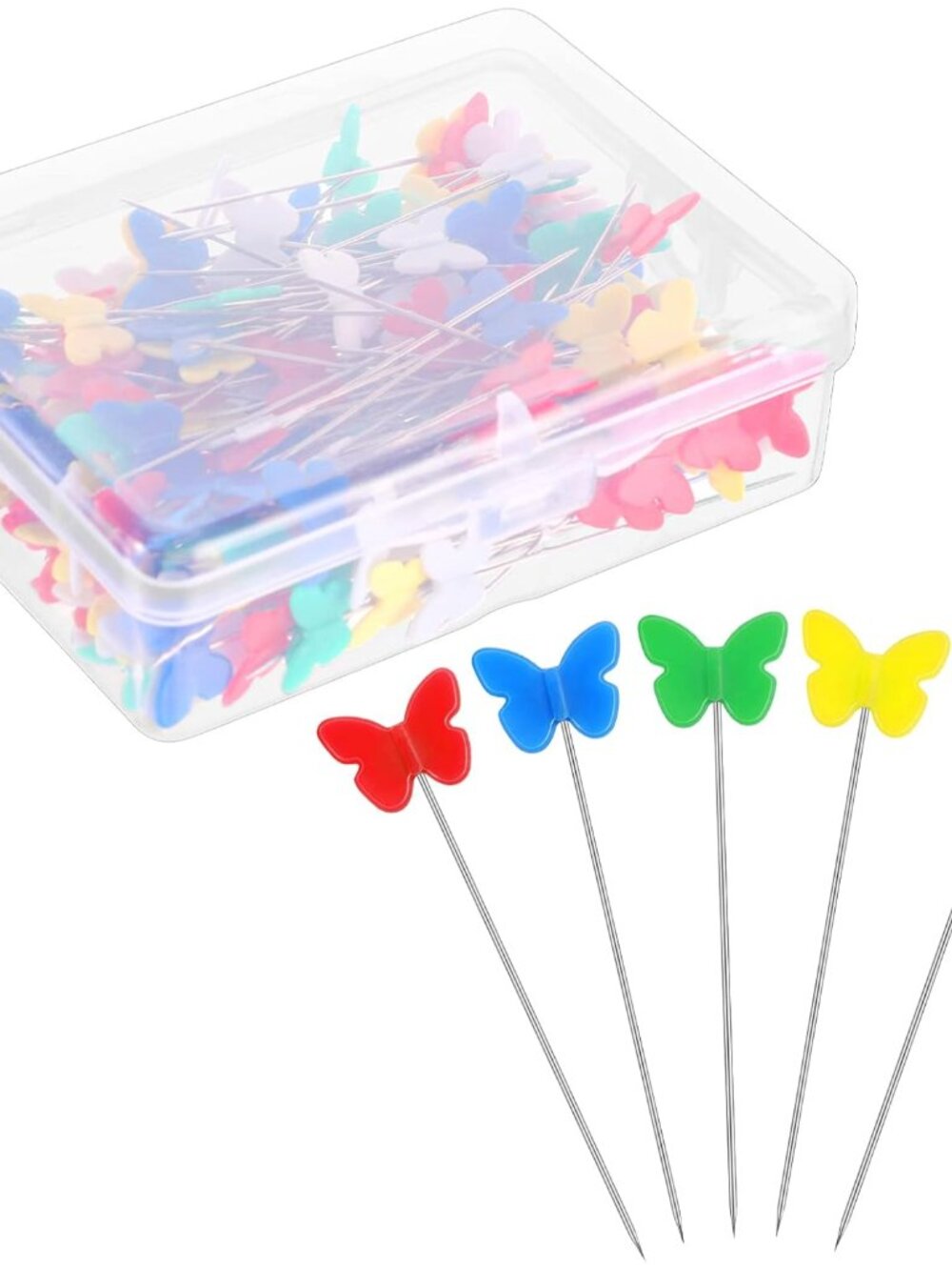200 Pcs Flat Head Straight Pins, Sewing Pins Quilting Pins for Sewing DIY Projec